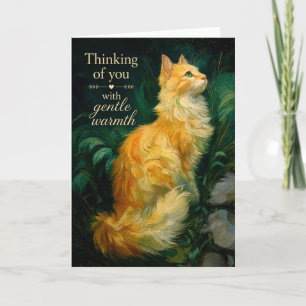 Thinking of you with gentle warmth card