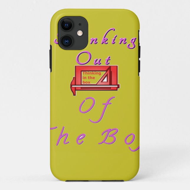 Thinking out of the box. Case-Mate iPhone case (Back)