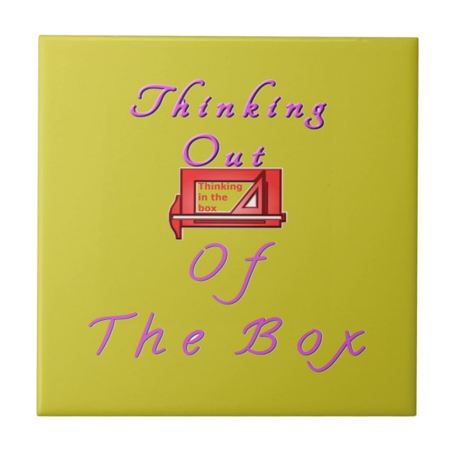 Thinking out of the box. tile (Front)