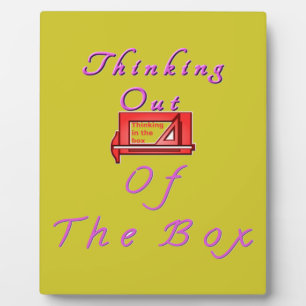 Thinking Outside the Box Design Plaque