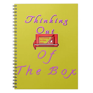 Thinking Outside the Box Design Spiral Notebook