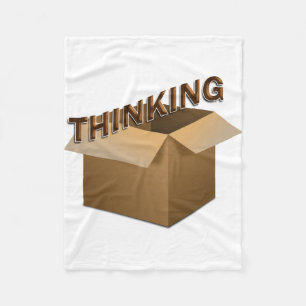 Thinking Outside The Box Fleece Blanket