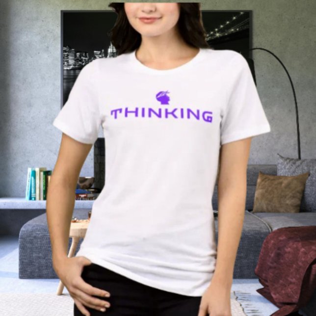 THINKING Statement Hat | Smart Mind Graphic Cap Tri-Blend Shirt (Creator Uploaded)