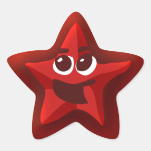 Thinkling Red Star Stickers