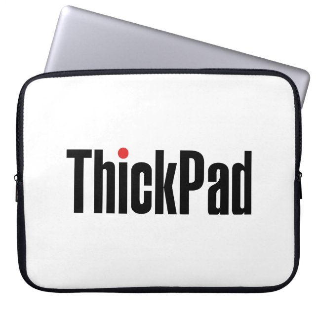 Thinkpad Computer Thickpad Logo Laptop Sleeve (Front)
