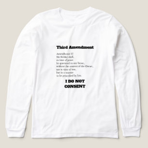 Third Amendment Constitution Protest Consent Tri-Blend Shirt