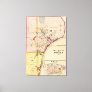 Third and fourth wards of Pomeroy Canvas Print