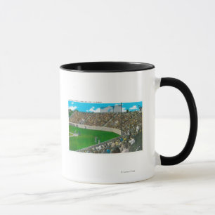 Third Base Line View of Municipal Baseball Mug