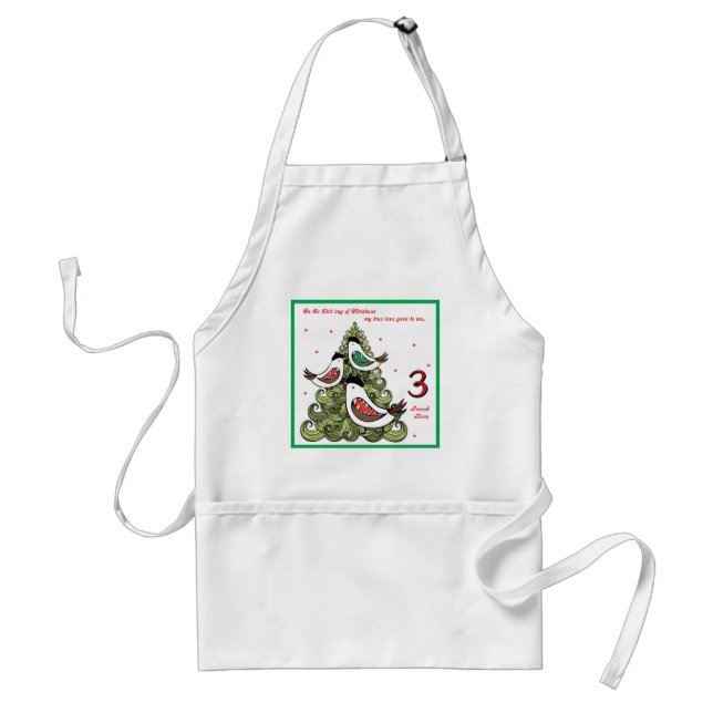 Third Day of Christmas Standard Apron (Front)