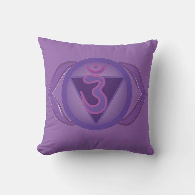 Third Eye Ajna Chakra  Cushion 41 cm x 41 cm (Front)