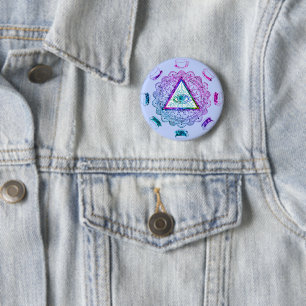 Third Eye All Seeing Eye Coffee Cup 6 Cm Round Badge