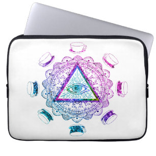 Third Eye All Seeing Eye Coffee Cup Laptop Sleeve
