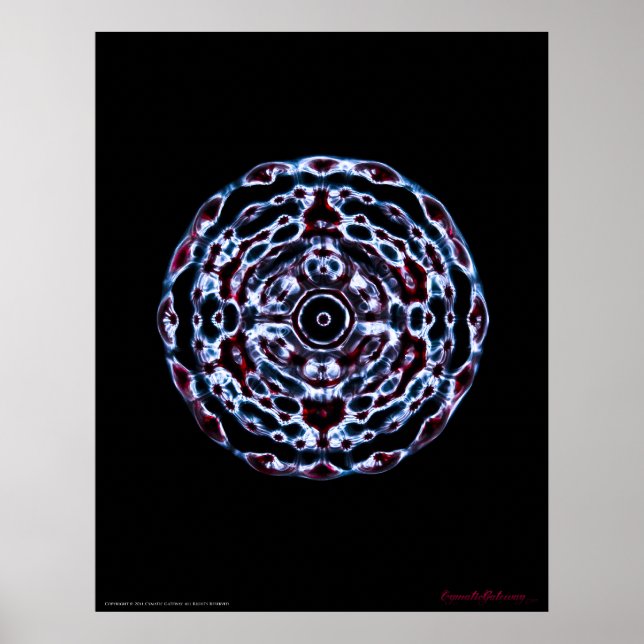 Third Eye and Crown Chakra Frequency Poster (Front)