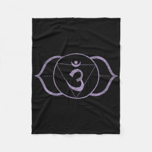 Third Eye Chakra Ajna – Kundalini Yoga Meditation Fleece Blanket