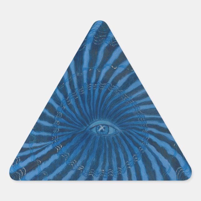 Third Eye Chakra Art #3 - Intuition Triangle Sticker (Front)