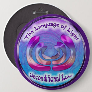 Third Eye Chakra symbol of Unconditional Love 6 Cm Round Badge