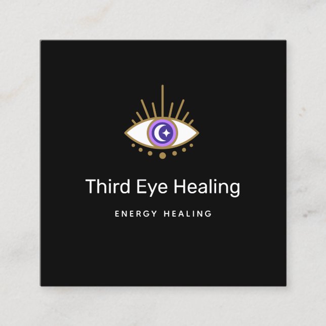 Third Eye Energy Healer Business Card (Front)