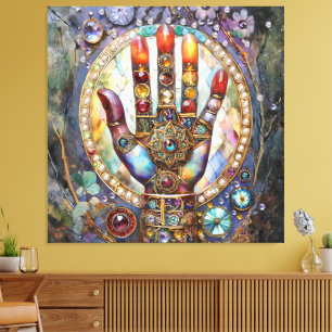 Third Eye Mystic Palm Canvas Print