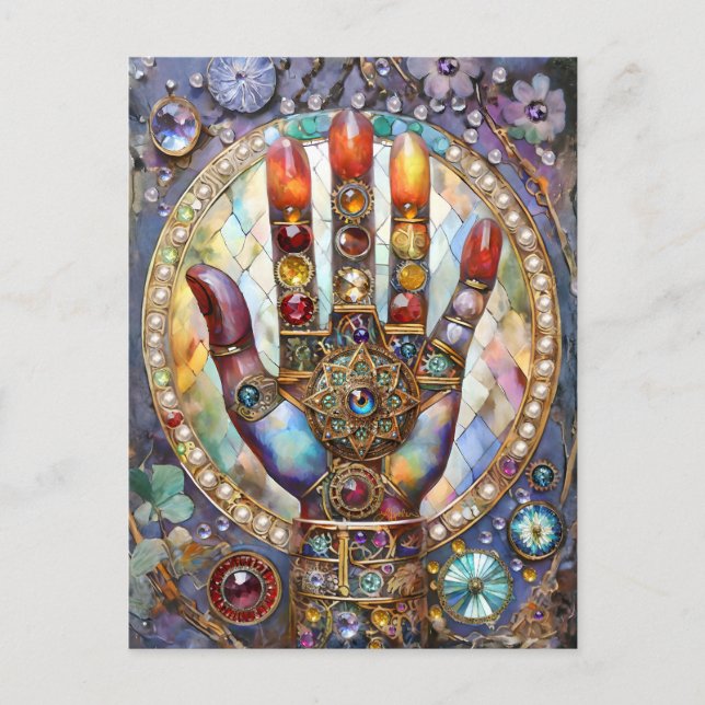 Third Eye Mystic Palm Postcard (Front)