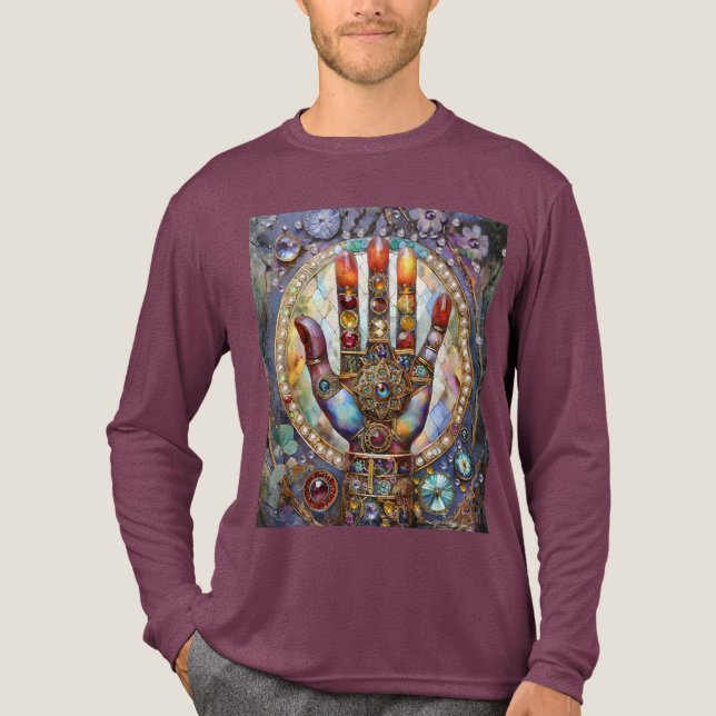 Third Eye Mystic Palm Tri-Blend Shirt (Front)