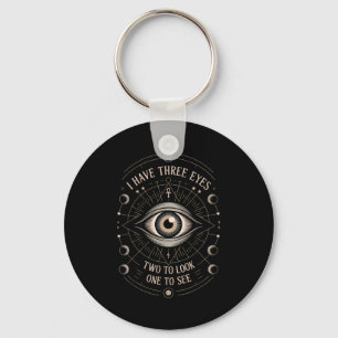 Third Eye Mystic Quote Symbol Gift Sritual Occult Key Ring