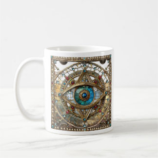 Third Eye Ornate Window Pane Coffee Mug