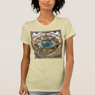Third Eye Ornate Window Pane T-Shirt