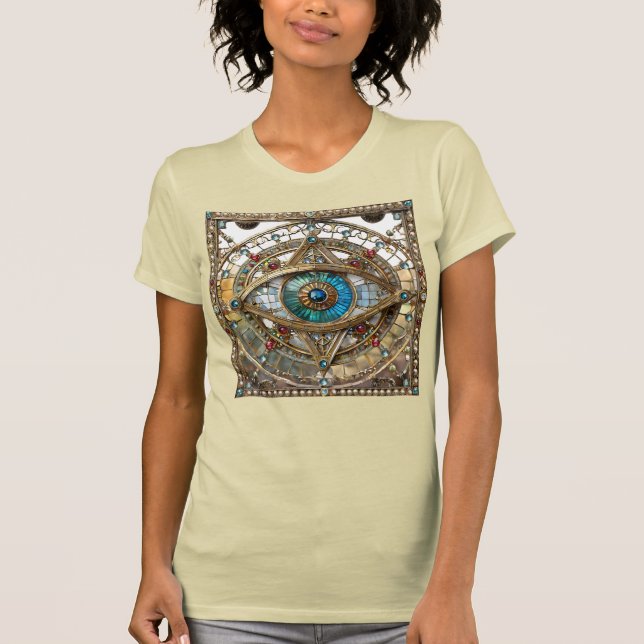 Third Eye Ornate Window Pane T-Shirt (Front)