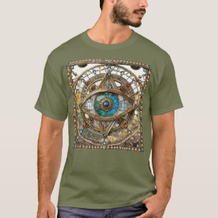 Third Eye Ornate Window Pane T-Shirt