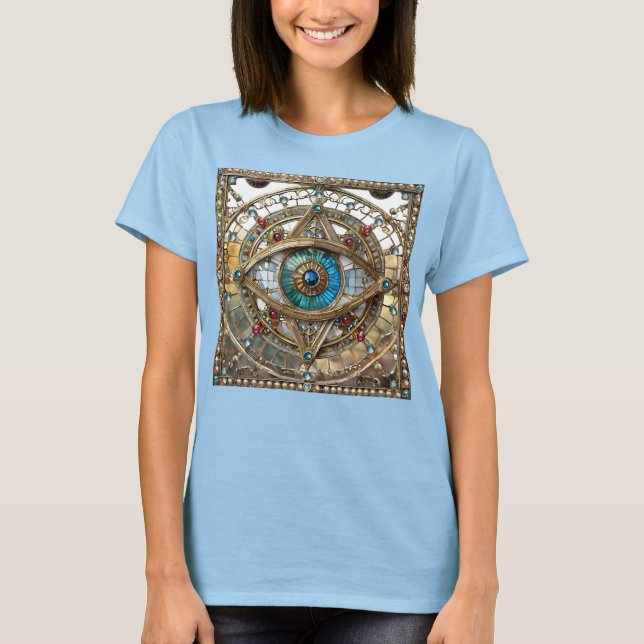 Third Eye Ornate Window Pane T-Shirt (Front)