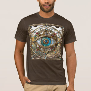 Third Eye Ornate Window Pane T-Shirt