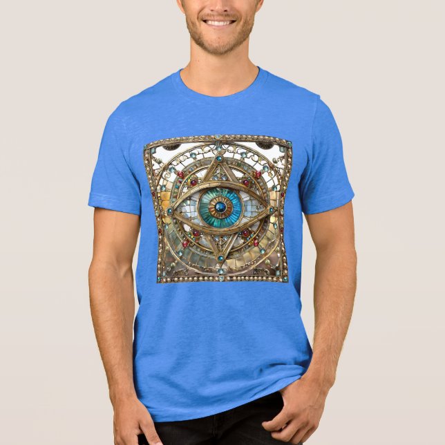 Third Eye Ornate Window Pane Tri-Blend Shirt (Front)