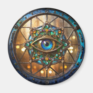 Third Eye Rustic Porthole Window Magnet