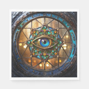 Third Eye Rustic Porthole Window Napkin