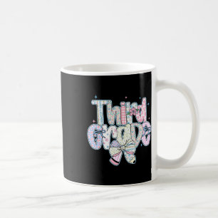 Third Grade Back To School Coquette Preppy Pencil  Coffee Mug