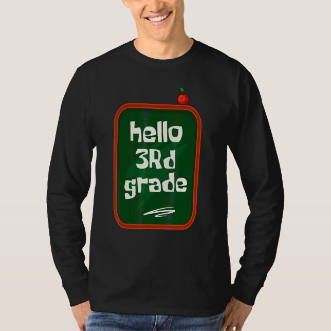Third Grade Blackboard Teacher Team 3rd Grade Squa T-Shirt (Front)