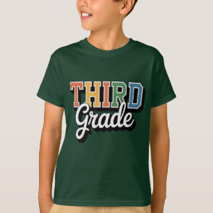 Third Grade – Colourful Back to School Design T-Shirt