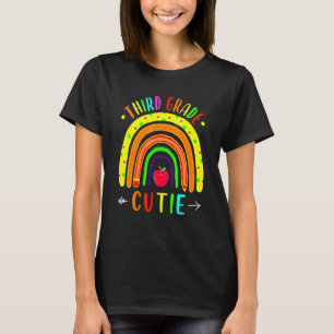 Third Grade Cutie Rainbow Back To School Pencil St T-Shirt