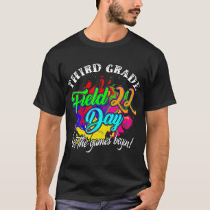 Third Grade Field Day 2022 Let The Games Begin Kid T-Shirt
