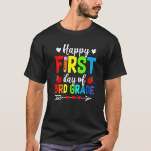 Third Grade First Day Of School Squad Teacher Stud T-Shirt