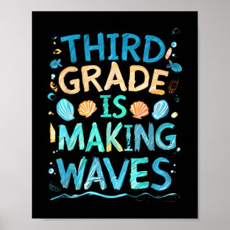 Third Grade Is Making Waves Back To School Kids An Poster