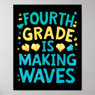 Third Grade Is Making Waves Back To School Kids An Poster