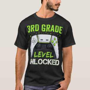 Third Grade Level Unlocked Apparel, Back To School T-Shirt