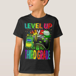 Third Grade Level Up Back To School Unlocked T-Shirt