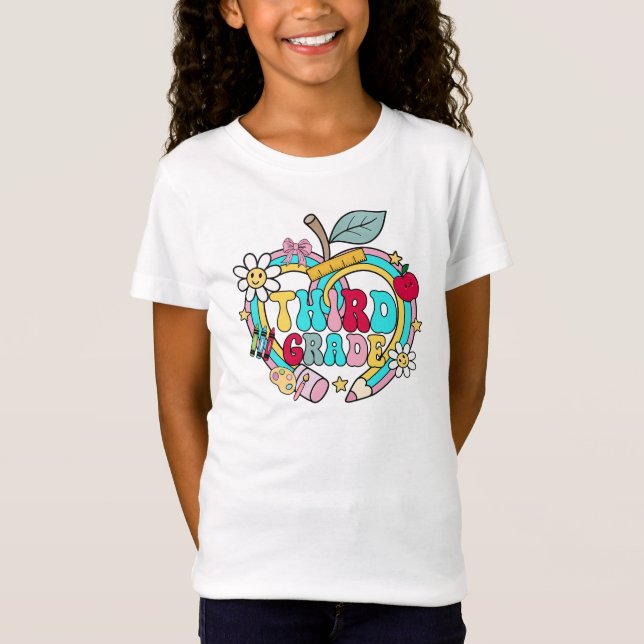 Third Grade Magic: Learning in Full Bloom T-Shirt (Front)