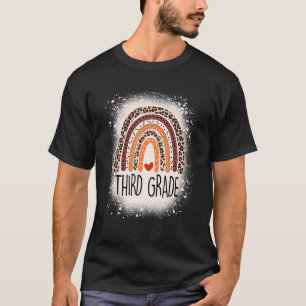 Third Grade Rainbow Bleached 3rd Grade Hello Third T-Shirt