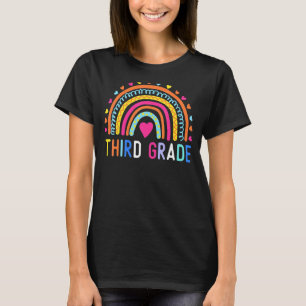Third Grade Rainbow Girls Boys Teacher Team 3rd Gr T-Shirt