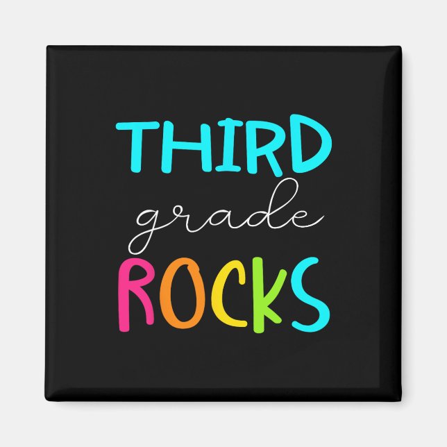 Third Grade Rocks Team 3rd Grade Teacher  Magnet (Front)