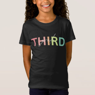 Third Grade Shirt, 3rd Grade Teacher Shirt, Back  T-Shirt