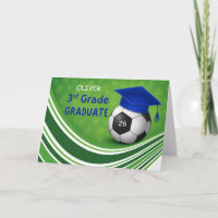 Third Grade Soccer Graduation Personalise Name Num